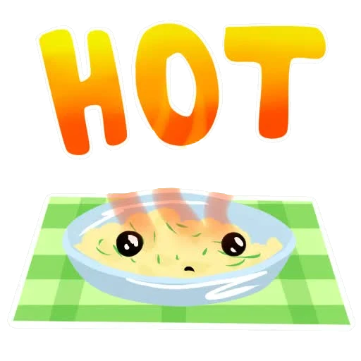 Tater sticker 005: served hot