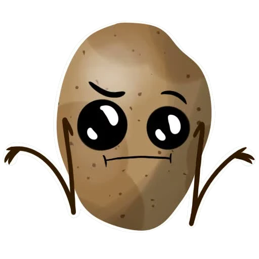 Tater sticker 011: no thoughts