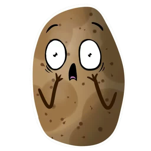 Tater sticker 016: absolutely not