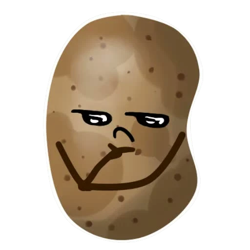 Tater sticker 018: unimpressed