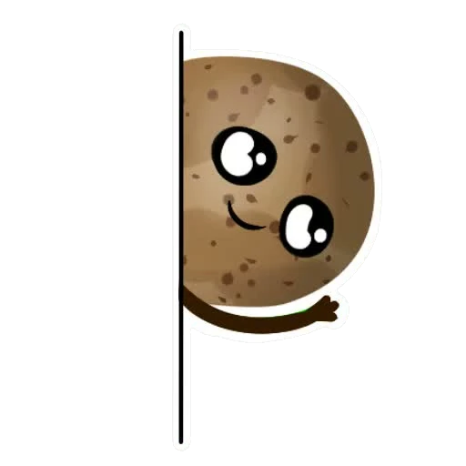 Tater sticker 032: peeking
