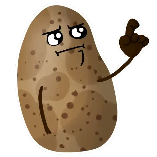 Tater sticker 033: actually, thinking