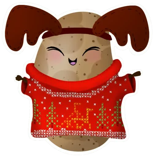 Tater sticker 048: festive enough