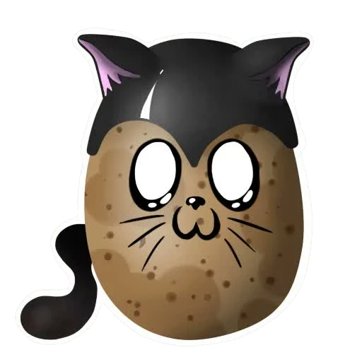 Tater sticker 051: cat mode